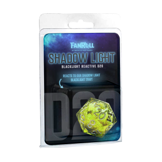 Shadow Light UV Reactive Individual d20 Elixir Liquid Core Dice (EN)