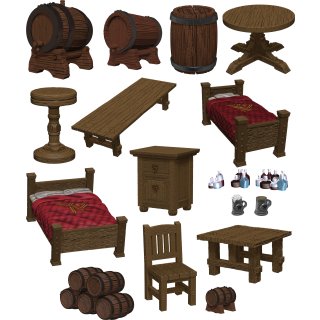 D&D Icons of the Realms: The Yawning Portal Beds and Bottles (EN)