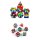 Resin Dice Set (7) Clear Rainbow reprint