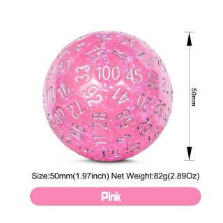 D100 Dice Pink