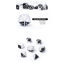 Metal & Enamel Dice Set (7) Panda