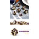 Metal & Enamel Dice Set (7) Aurora