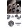 Metal & Enamel Dice Set (7) Crude Iron Reprint