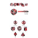 Metal & Enamel Dice Set (7) Spider