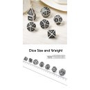 Metal & Enamel Dice Set (7) Cowboy