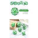 Metal & Enamel Dice Set (7) Patricks