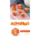 Metal & Enamel Dice Set (7) Phoenix