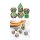 Metal & Enamel Dice Set (7) Scarab