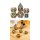 Metal & Enamel Dice Set (7) Carnival