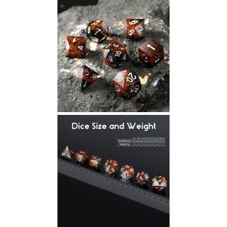 Sharp Edge Dice Set (7) Cola