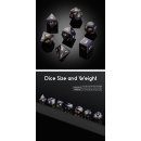 Gemstone Dice Set (7) Blue Sandstone Synthetic