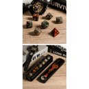 Gemstone Dice Set (7) Bloodstone Natural