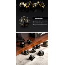 Gemstone Dice Set (7) Obsidian Natural