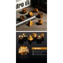 Gemstone Dice Set (7) Tigers Eye Natural