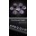 Glass Dice Set (7) Amethyst Zircon
