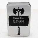 Dice Set Slashing Damage Metal Chrome/Red (7)