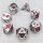 Dice Set Slashing Damage Metal Chrome/Red (7)