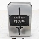 Dice Set Piercing Damage Metal Black/Gold (7)