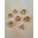 Metallic Dice Gold Color Solid Metal Polyhedral  (7)