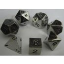Metallic Dice Silver Color Solid Metal Polyhedral  (7)