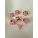 Metallic Dice Copper Color Solid Metal Polyhedral  (7)