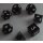 Metallic Dice Black Color Solid Metal Polyhedral  (7)