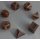 Metallic Dice Antique Copper Color Solid Metal Polyhedral  (7)