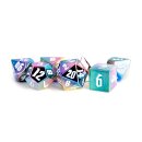 16mm Aluminum Plated Acrylic Poly Dice Set Rainbow Aegis...