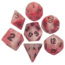 Resin Dice 16mm Red White with Black Numbers Combo Attack...