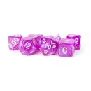16mm Stardust Acrylic Poly Dice Set Purple (7)