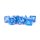 16mm Stardust Acrylic Poly Dice Set Blue with Silver Numbers (7)