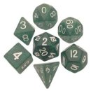 Resin Dice 16mm Ethereal Green with White Numbers Dice...