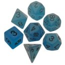 Resin Dice 16mm Blue Glow in the Dark Dice Set (7)