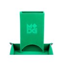 Fold Up Velvet Dice Tower Green