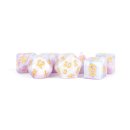 Resin Polyhedral Dice Set Lavender (7)