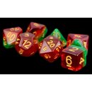 Resin Polyhedral Dice Set Fruit Watermelon (7)