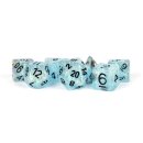 16mm Resin Flash Dice Poly Set Blue (7)