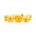 16mm Resin Poly Dice Set Pearl Citrine with Copper Numbers (7)