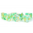 Unicorn Resin Polyhedral Dice Set Icy Everglades (7)