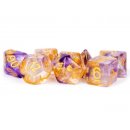 Unicorn Resin Polyhedral Dice Set Royal Sunset (7)