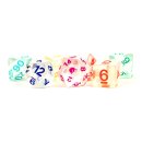 Unicorn Resin Polyhedral Dice Set Rainbow Ice (7)