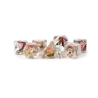 16mm Resin Poly Dice Set Rose (7)