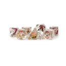16mm Resin Poly Dice Set Rose (7)