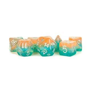 16mm Resin Poly Dice Set Layered Stardust Sunset (7)