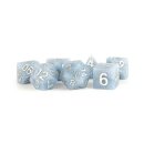 16mm Sharp Edge Silicone Rubber Poly Dice Set Glacial...