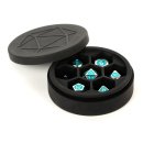 Silicone Round Dice Case Black