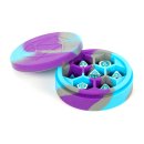 Silicone Round Dice Case Purple/Gray/Light Blue