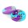 Silicone Round Dice Case Purple/Gray/Light Blue