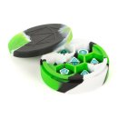 Silicone Round Dice Case Green/Black/White