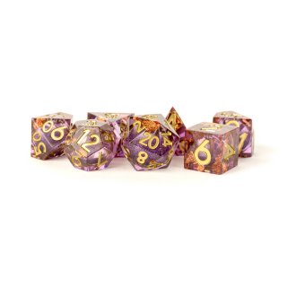 Aether Abstract Liquid Core Polyhedral Dice Set (7)